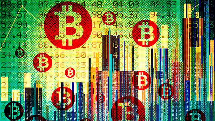 Bitcoin graphic illustration